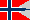 Novonorsk (nynorsk) periodick tabulka pod norskou vlenou vlajkou. Rozdl oproti nortin je u mdi (Cu)